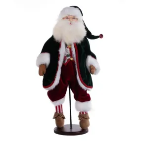 19" Jingle Bell Santa Doll with Stand