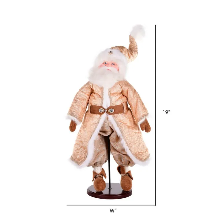 19" Rejoice Santa Doll with Stand