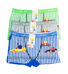 5PC Boys Car Briefs C326 Wholesale