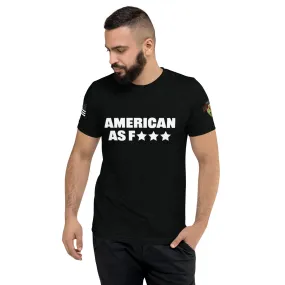 American AF Short Sleeve T-shirt -  Black/White