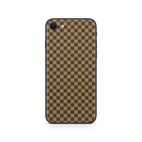 Apple iPhone Checkers brown Skin