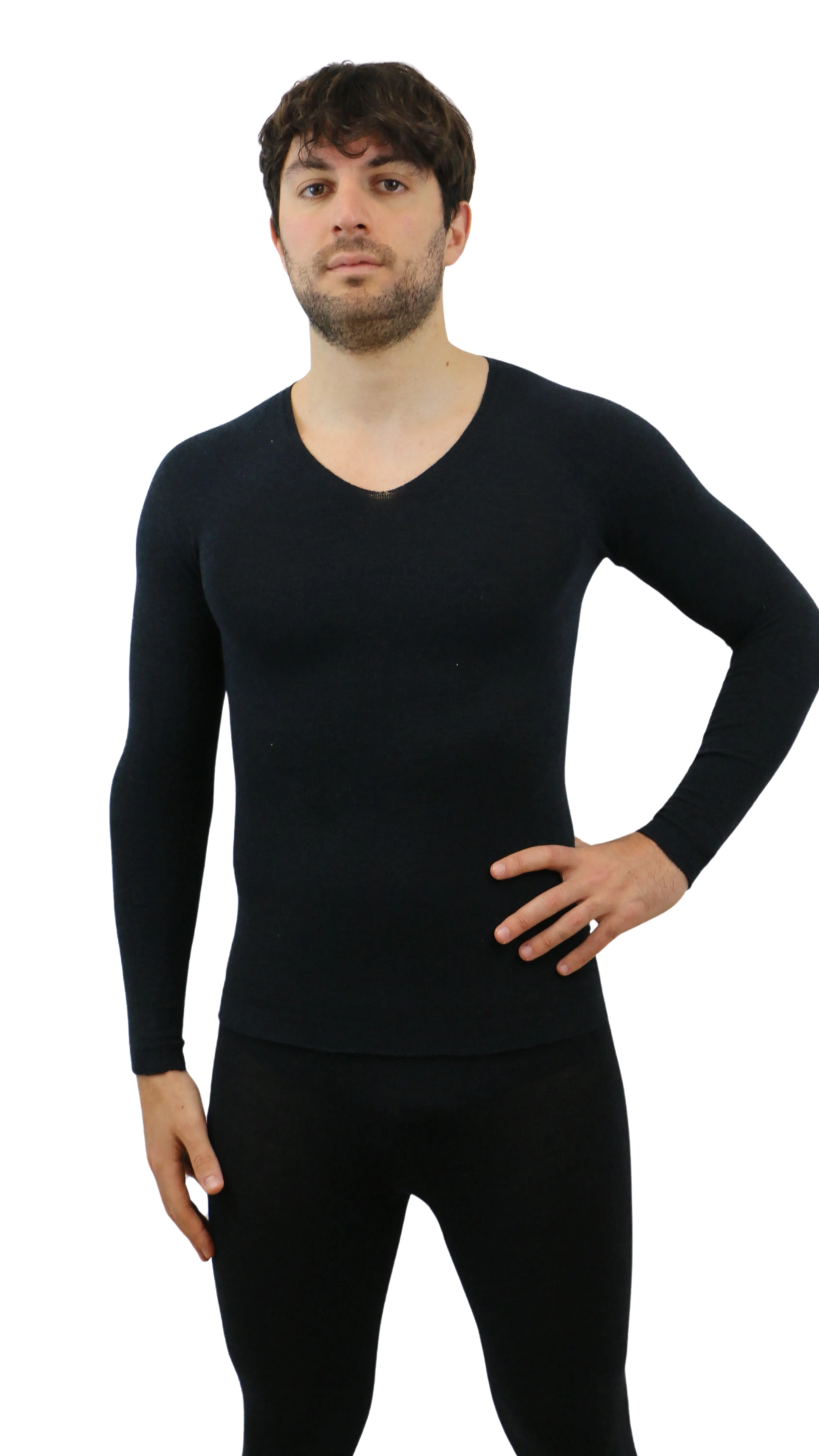 Base Layer V Neck Long Sleeve