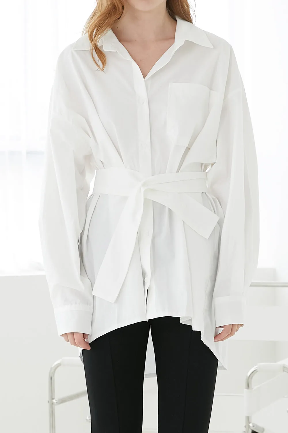 Belen Balloon Sleeve Long Shirt