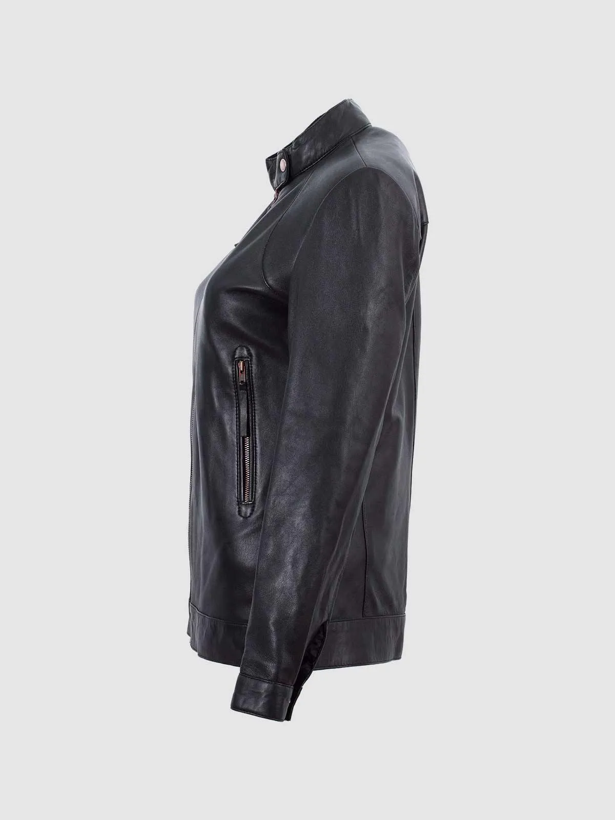 Black Biker Leather Jacket