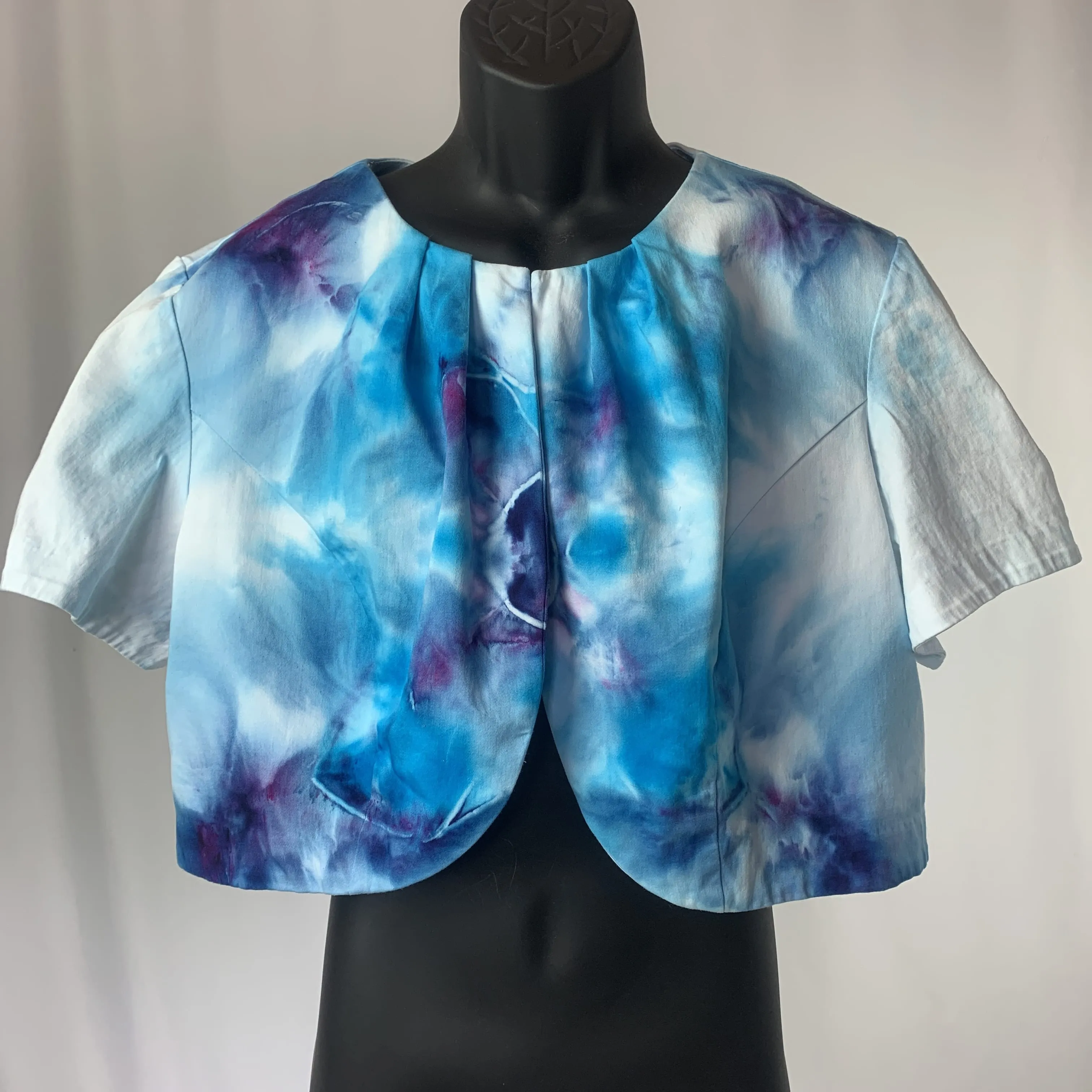 Blue Fractal Mandala | Jacket | Size XXXL