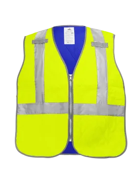 Bullhead Safety® Premium High-Visibility Evaporative Cooling Vest - GLO-CV1