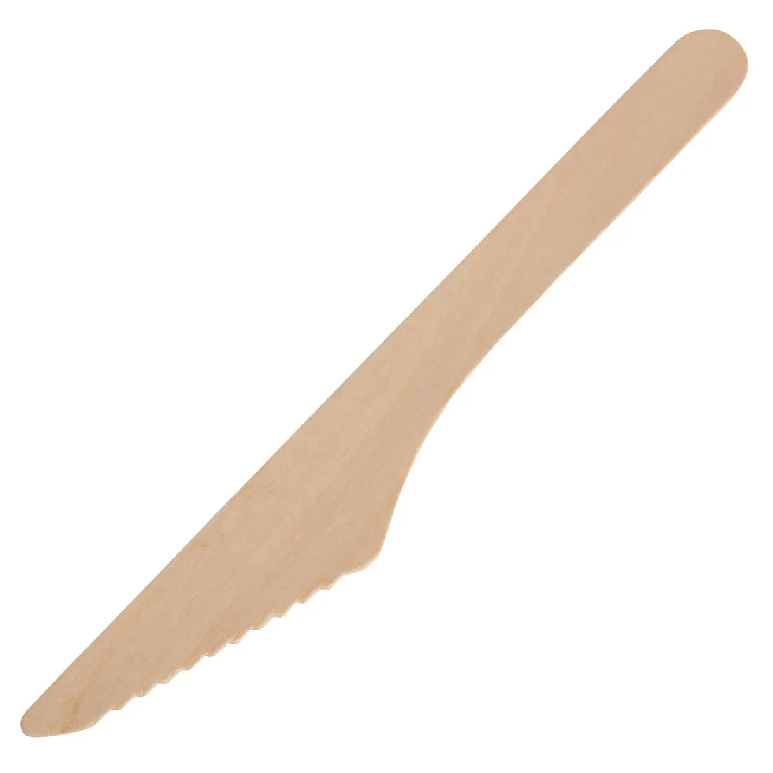 CD902 Fiesta Green Biodegradable Disposable Wooden Knives (Pack of 100)