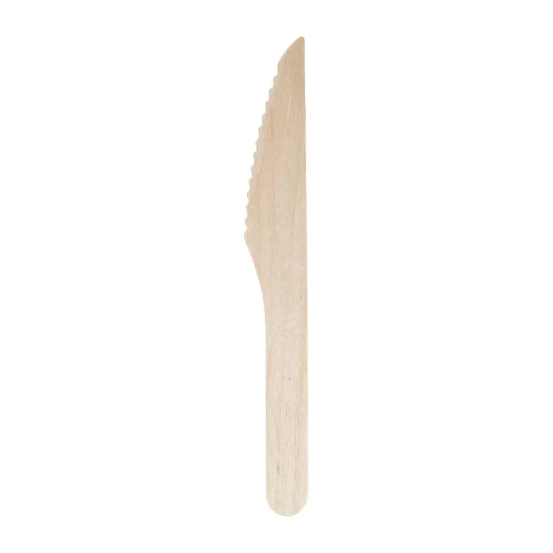 CD902 Fiesta Green Biodegradable Disposable Wooden Knives (Pack of 100)