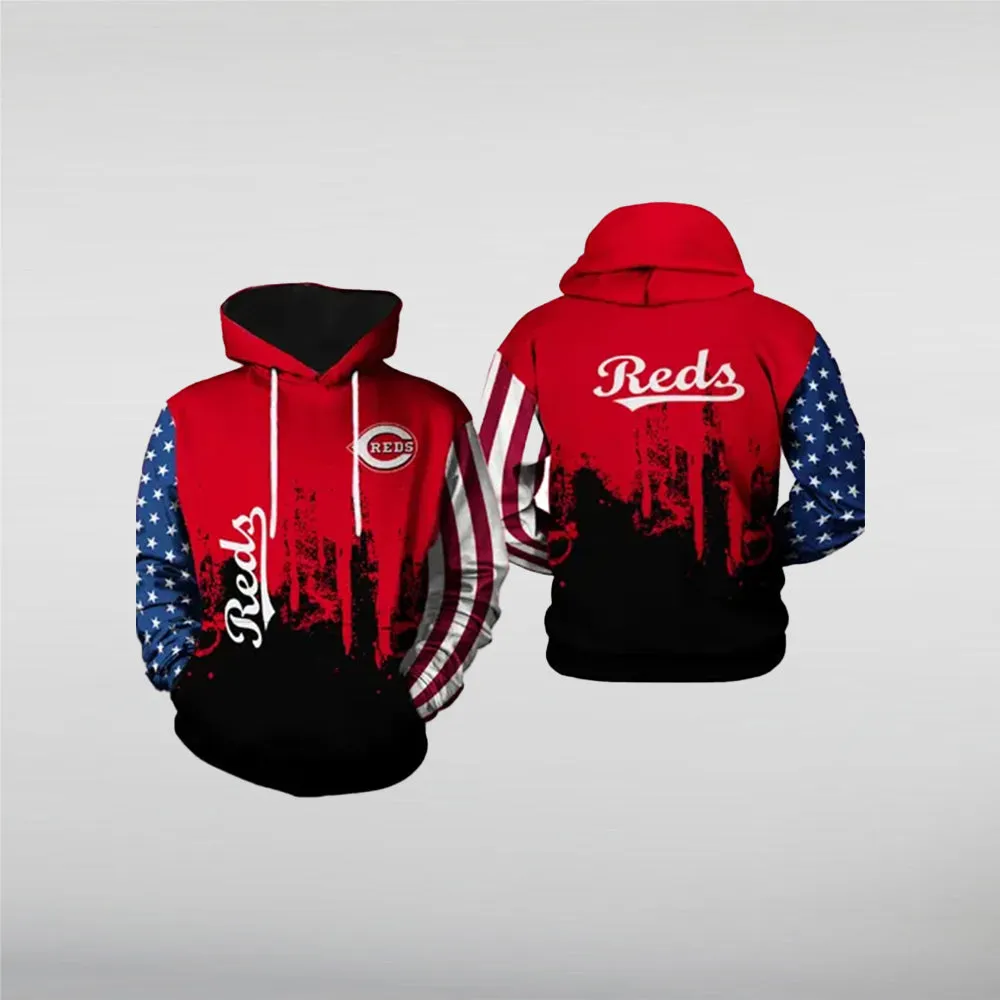 Cincinnati MLB 3D Reds Pullover Hoodie