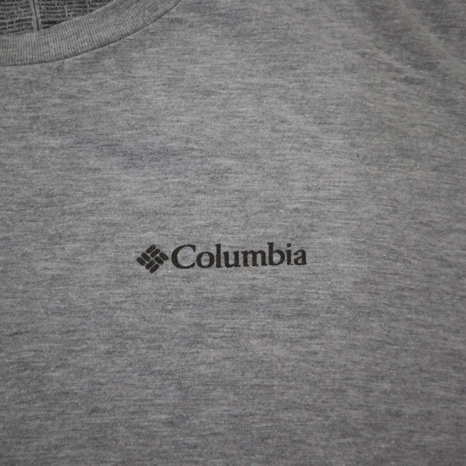 Columbia Sportswear Mens Back Graphics T Shirt Short Sleeves Gray Size XXL