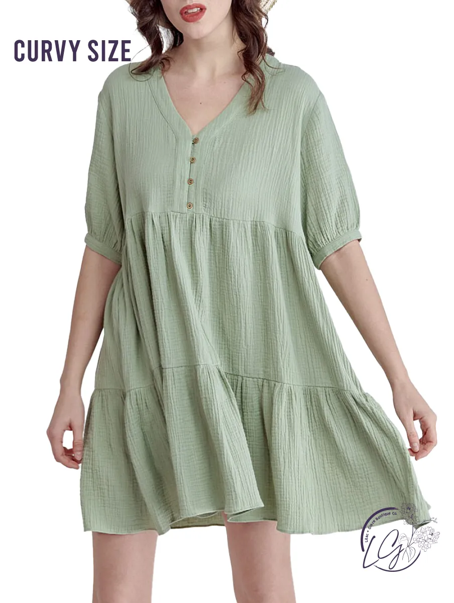 Curvy Natural Confidence Tiered Dress