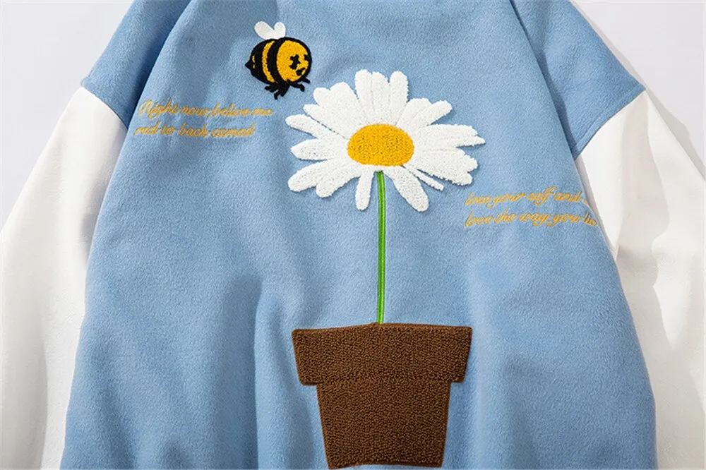 Daisy Blossom Varsity Jacket