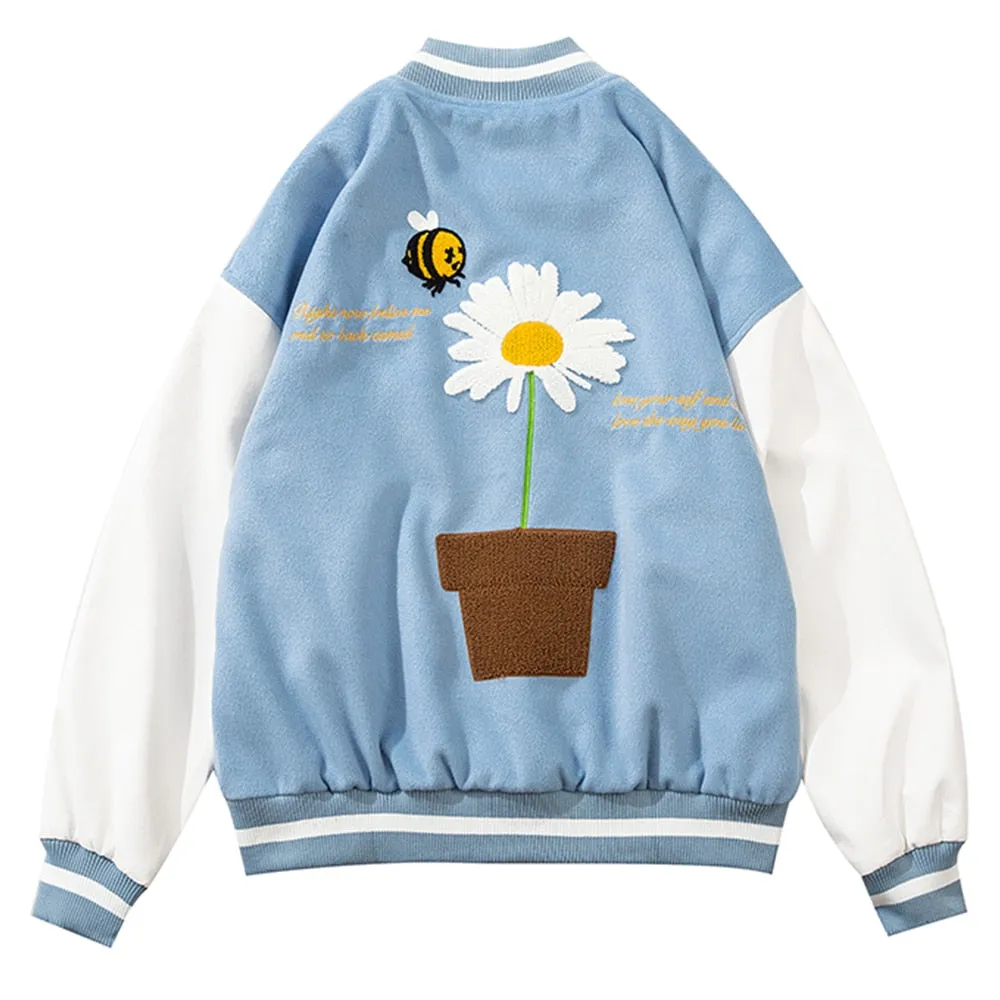 Daisy Blossom Varsity Jacket