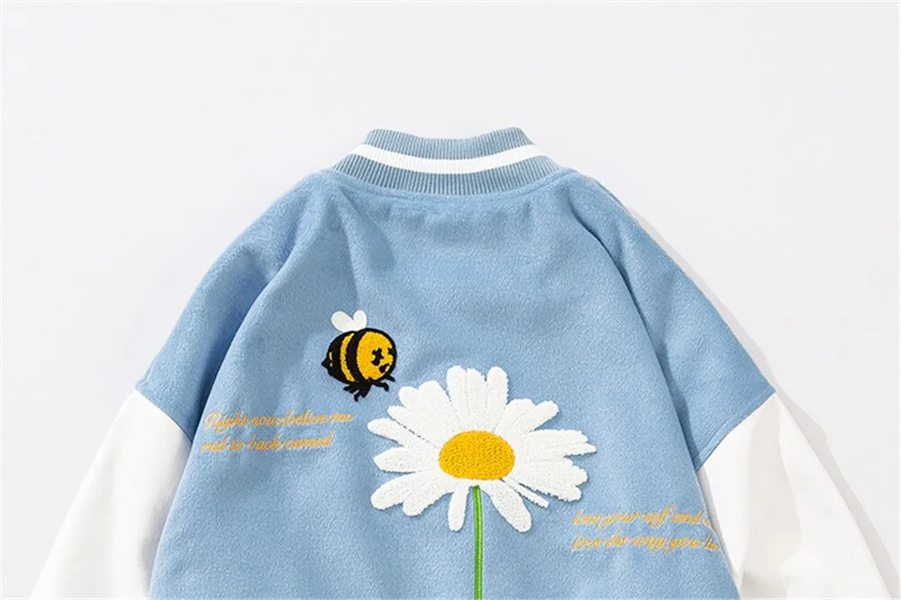 Daisy Blossom Varsity Jacket