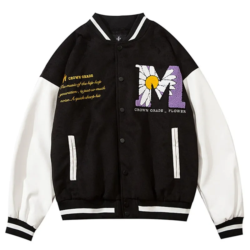 Daisy Blossom Varsity Jacket