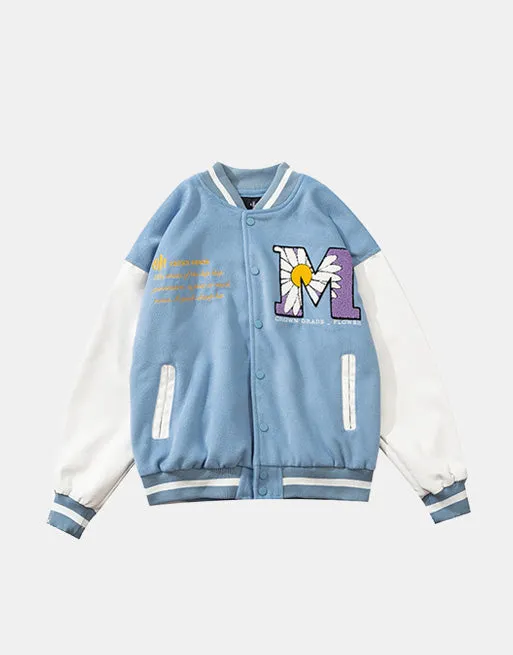 Daisy Blossom Varsity Jacket