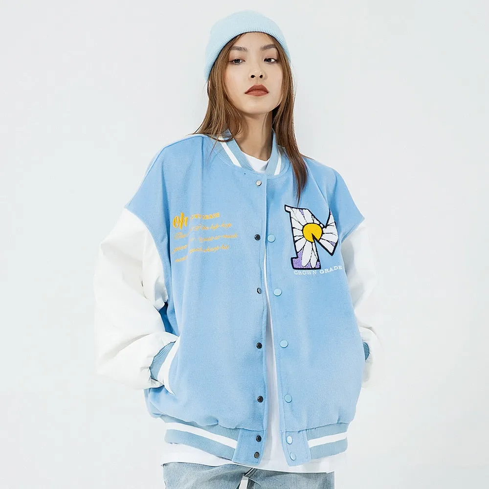 Daisy Blossom Varsity Jacket