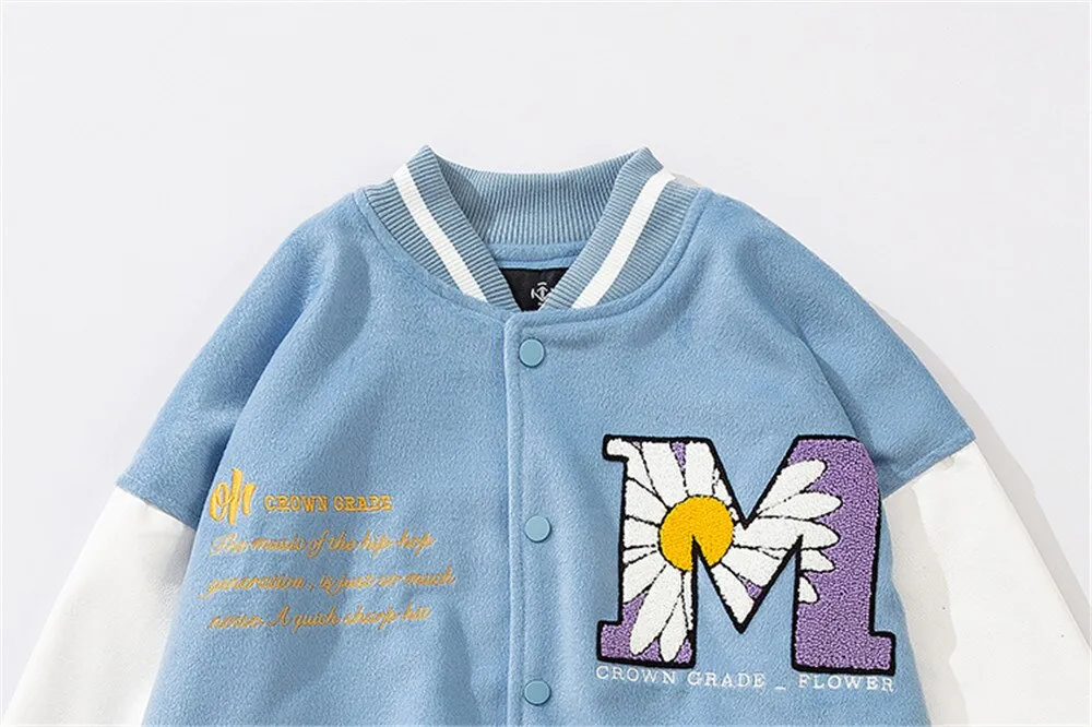 Daisy Blossom Varsity Jacket