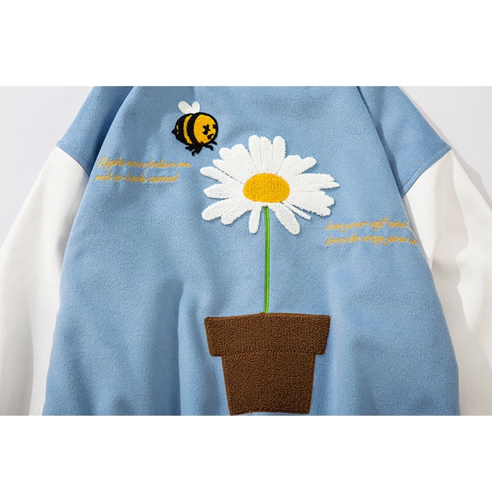 Daisy Blossom Varsity Jacket