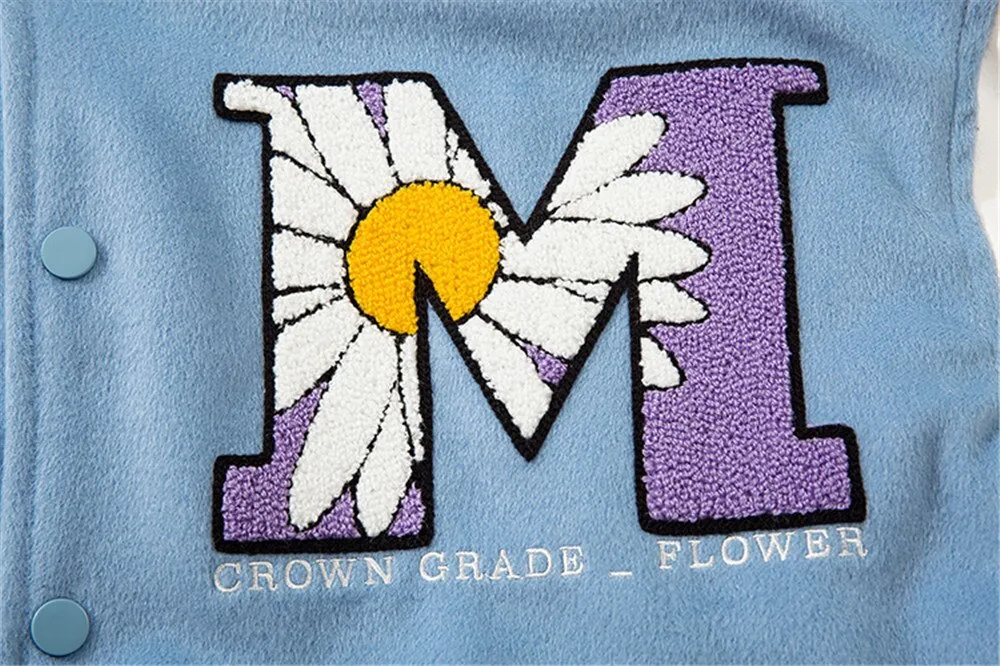 Daisy Blossom Varsity Jacket