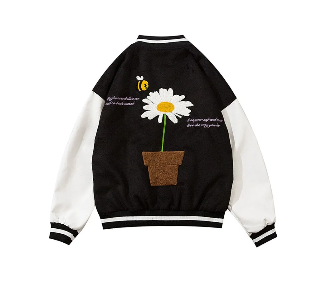 Daisy Blossom Varsity Jacket