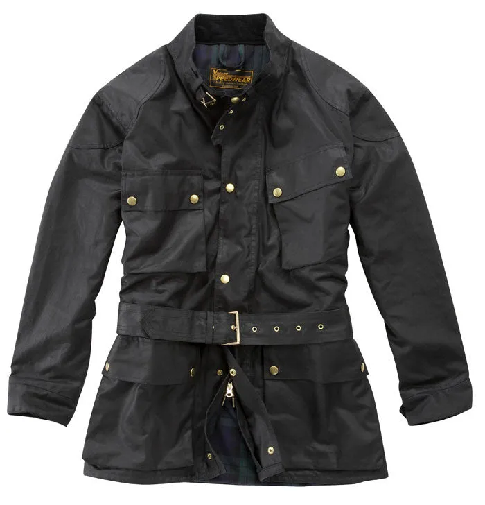 DELUXE TRADITIONAL WAX COTTON MOTORCYCLE JACKET