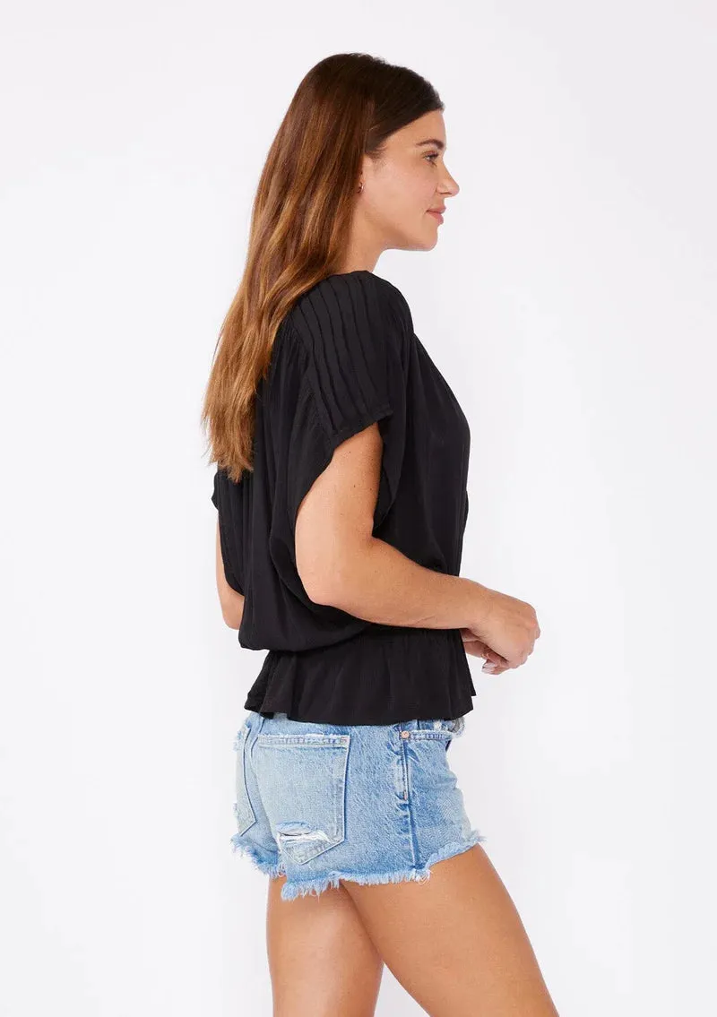 DOLMAN SLEEVE PEPLUM TOP