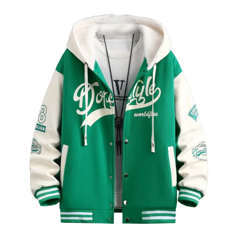 Dorestyle Hooded Varsity Jacket