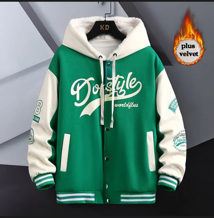 Dorestyle Hooded Varsity Jacket