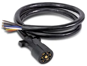 Dr Infrared Heater 7-Way Trailer Plug Cord Wiring Harness, Heavy Duty Weatherproof and Corrosion Resistant Inline Cable with Rugged PVC Jacket, Standard Plug for RV and Campers