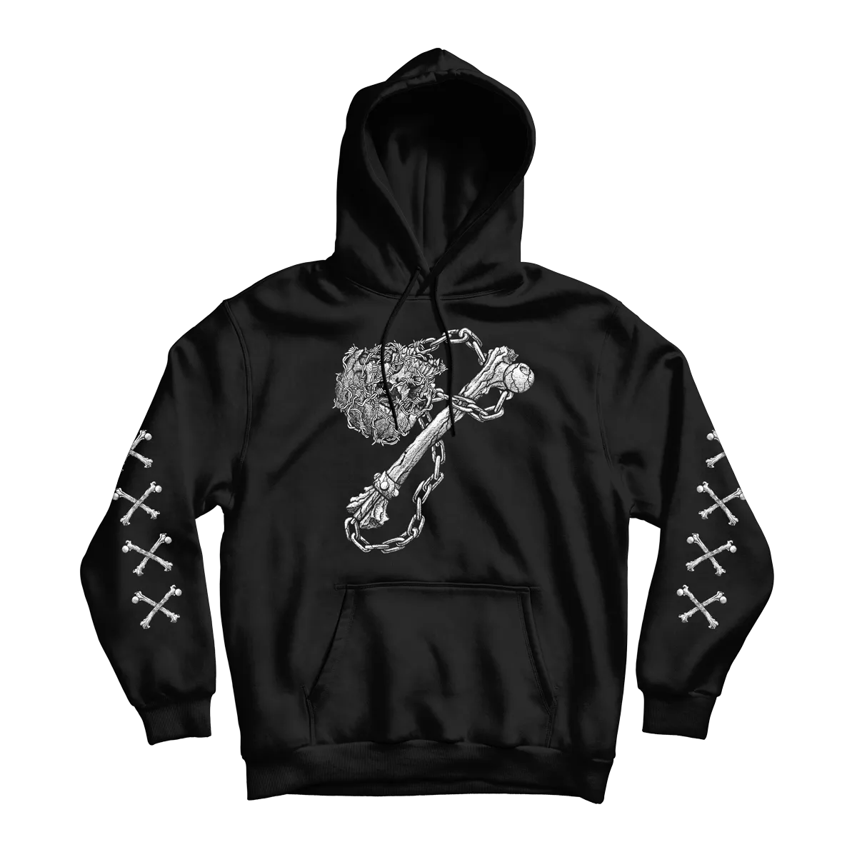 Dylan Garrett Smith "Flail" Black Hooded Sweatshirt