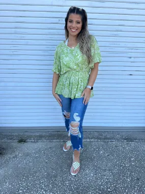 Flowy Green Blouse