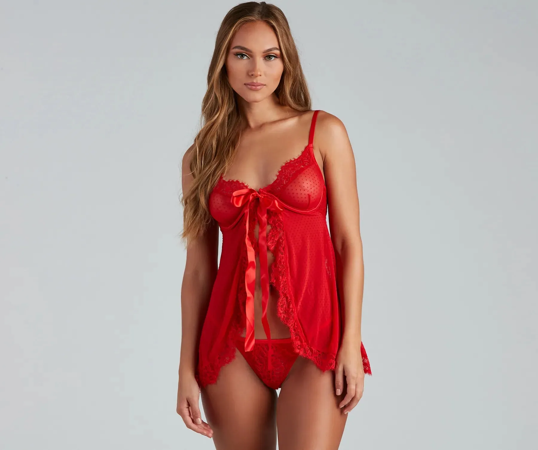 Forever Sultry Babydoll Dress And Panty Set