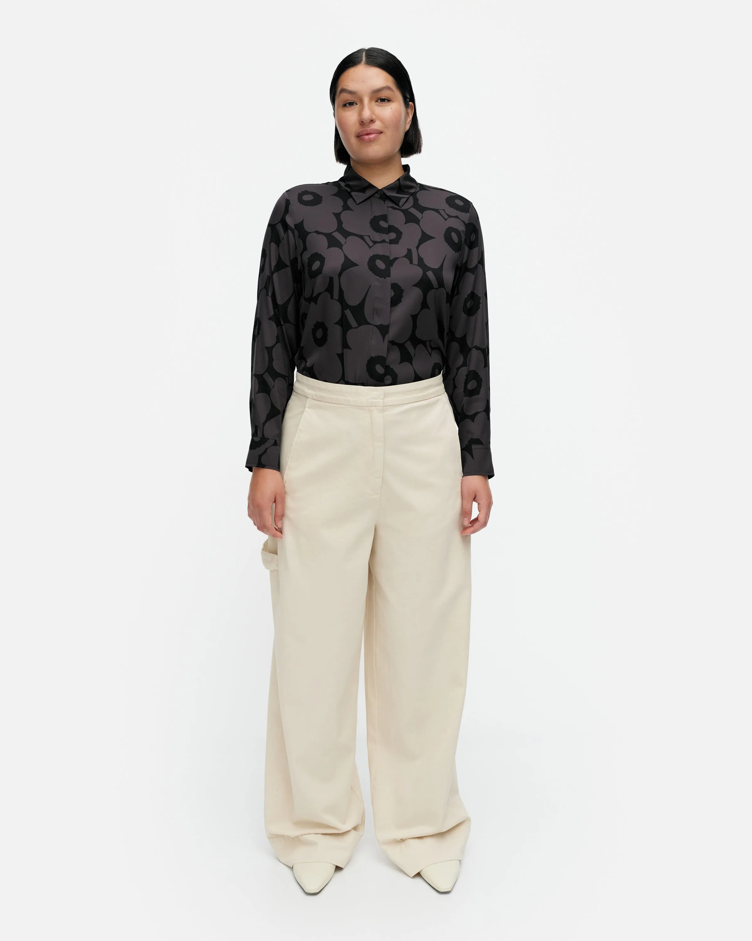 Funktio Solid Cotton Trousers