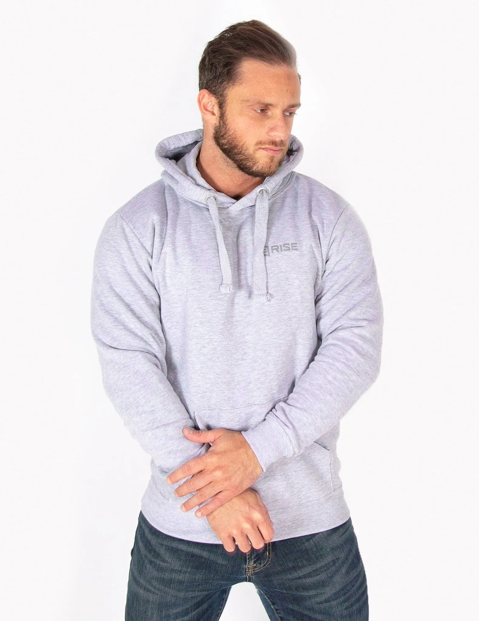 HEAVYWEIGHT PULLOVER HOODIE - HEATHER GREY