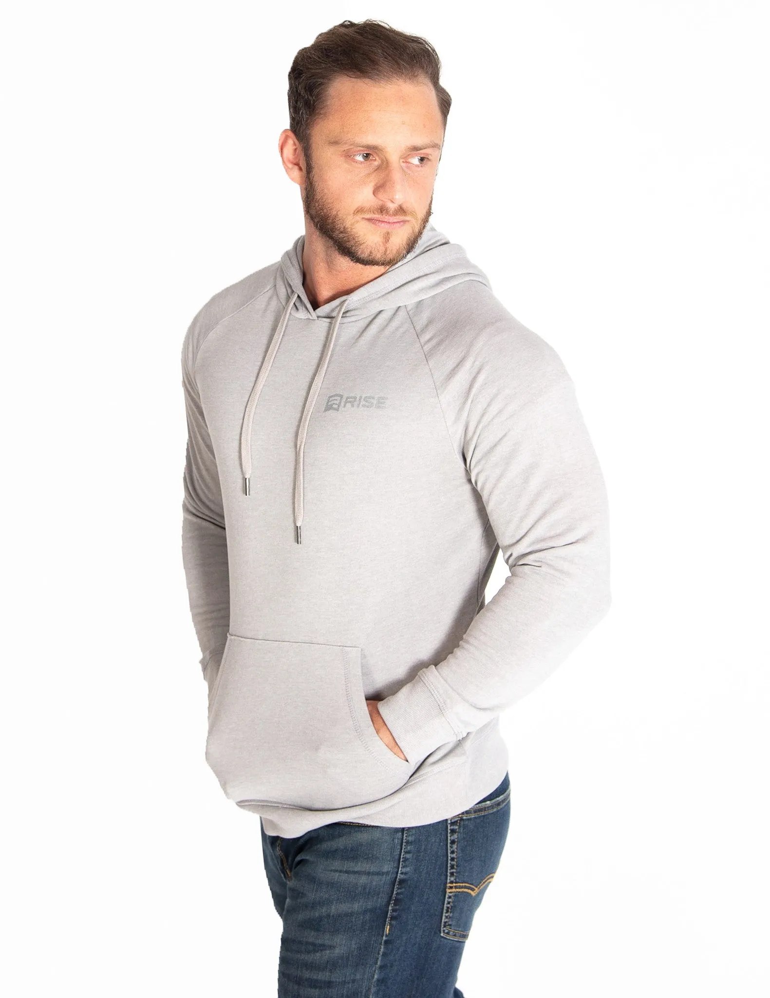 HEAVYWEIGHT PULLOVER HOODIE - HEATHER GREY