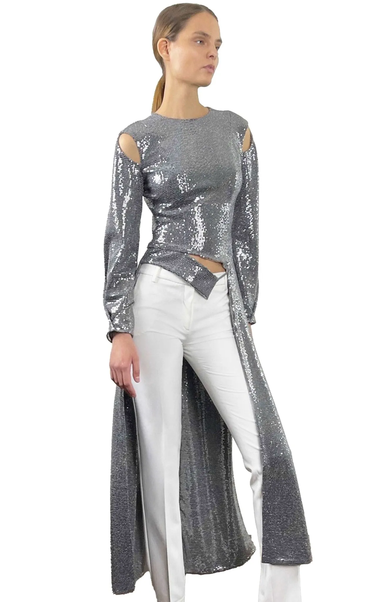 Hera Glam | Dazzling Entrance: Long Sleeve Sequin Top