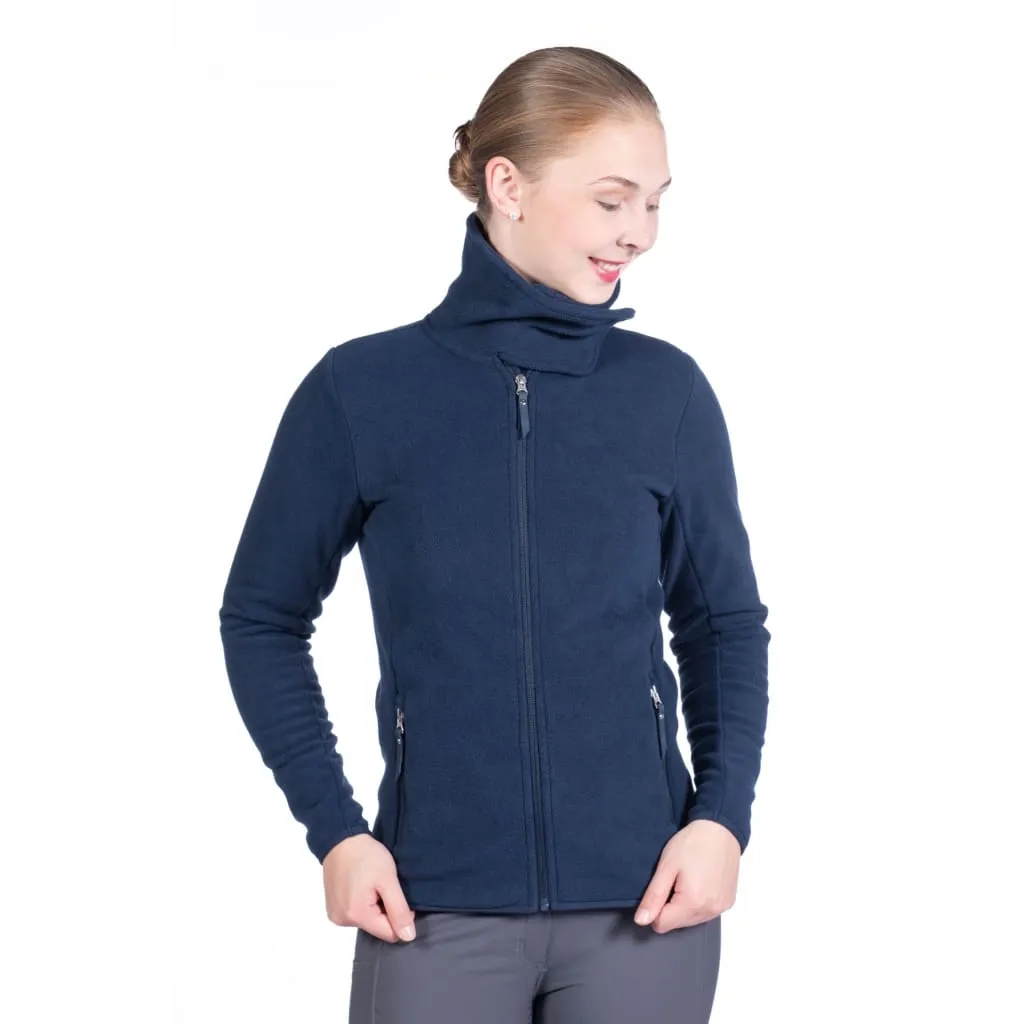 HKM Ladies Fleece Jacket Basil Deep Blue