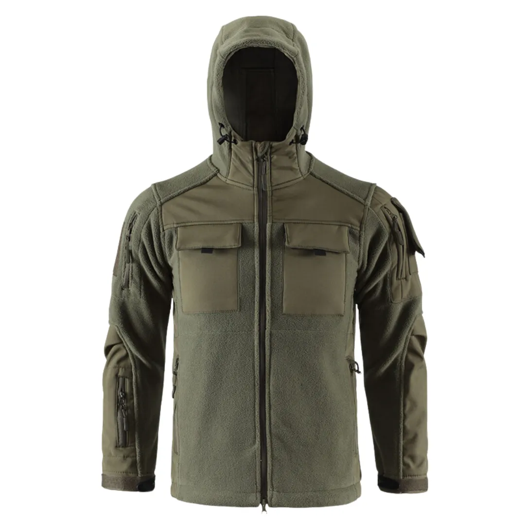 Hooded Tactical Fleece Jacket