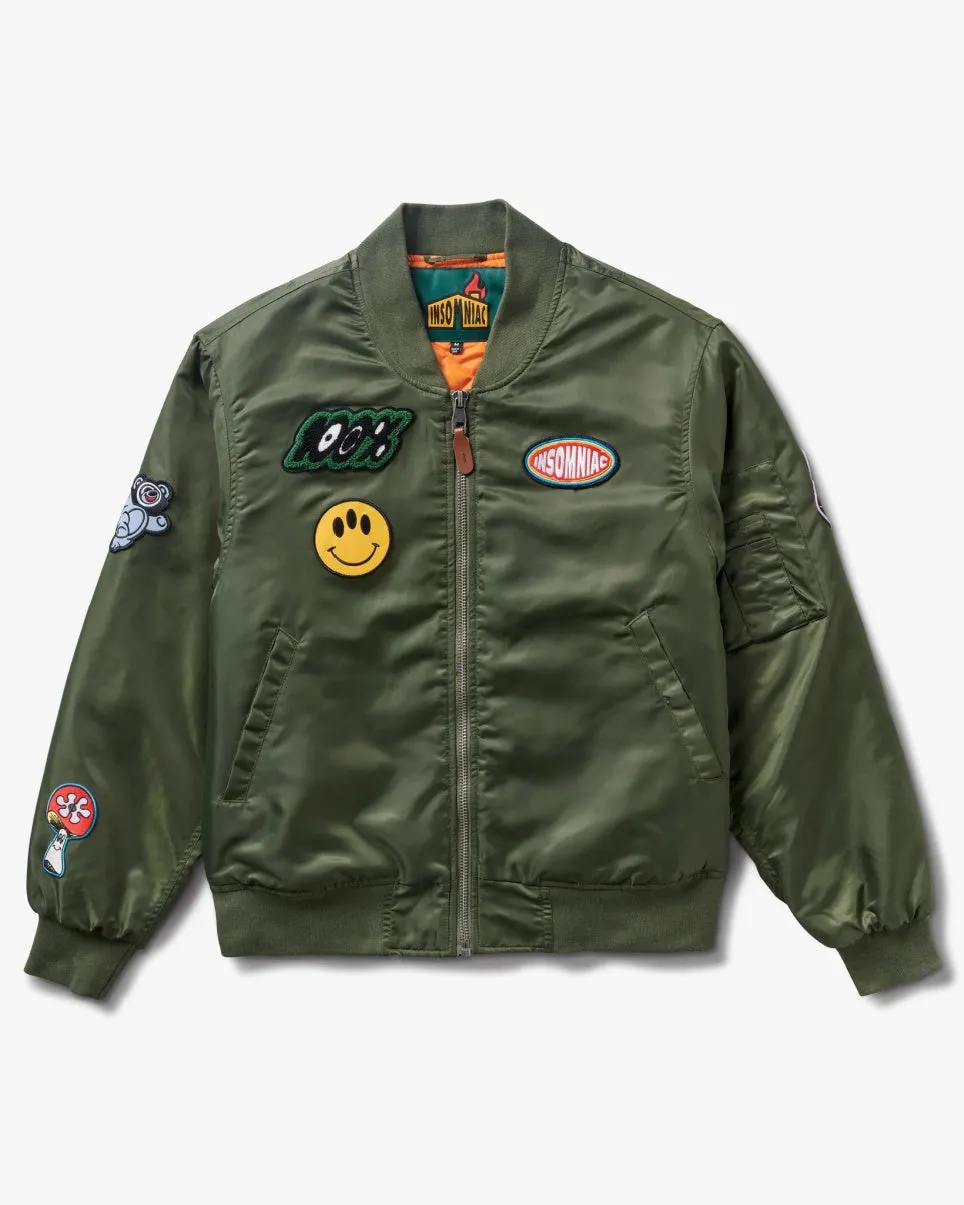 Insomniac Maverick Patch Bomber Jacket