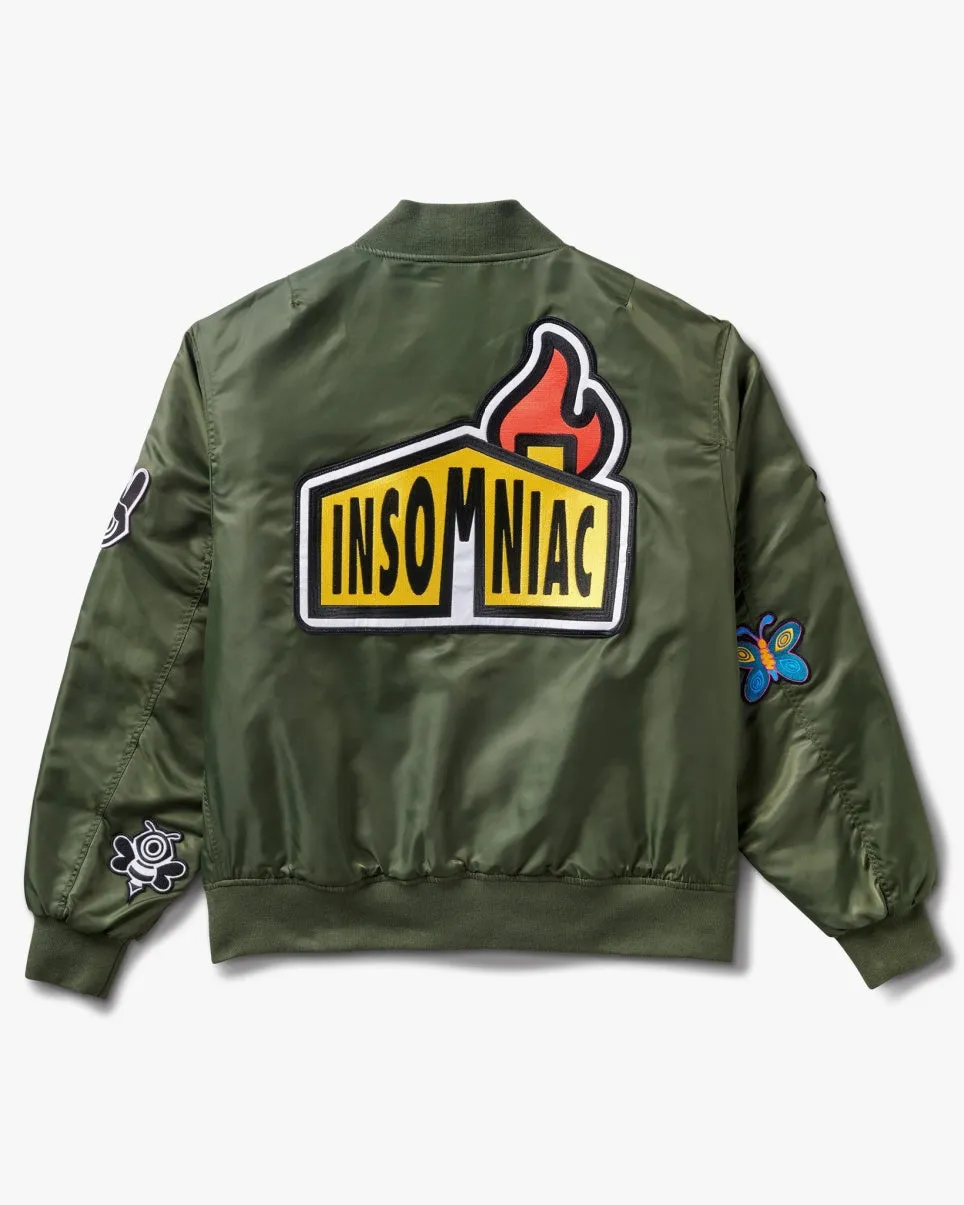 Insomniac Maverick Patch Bomber Jacket