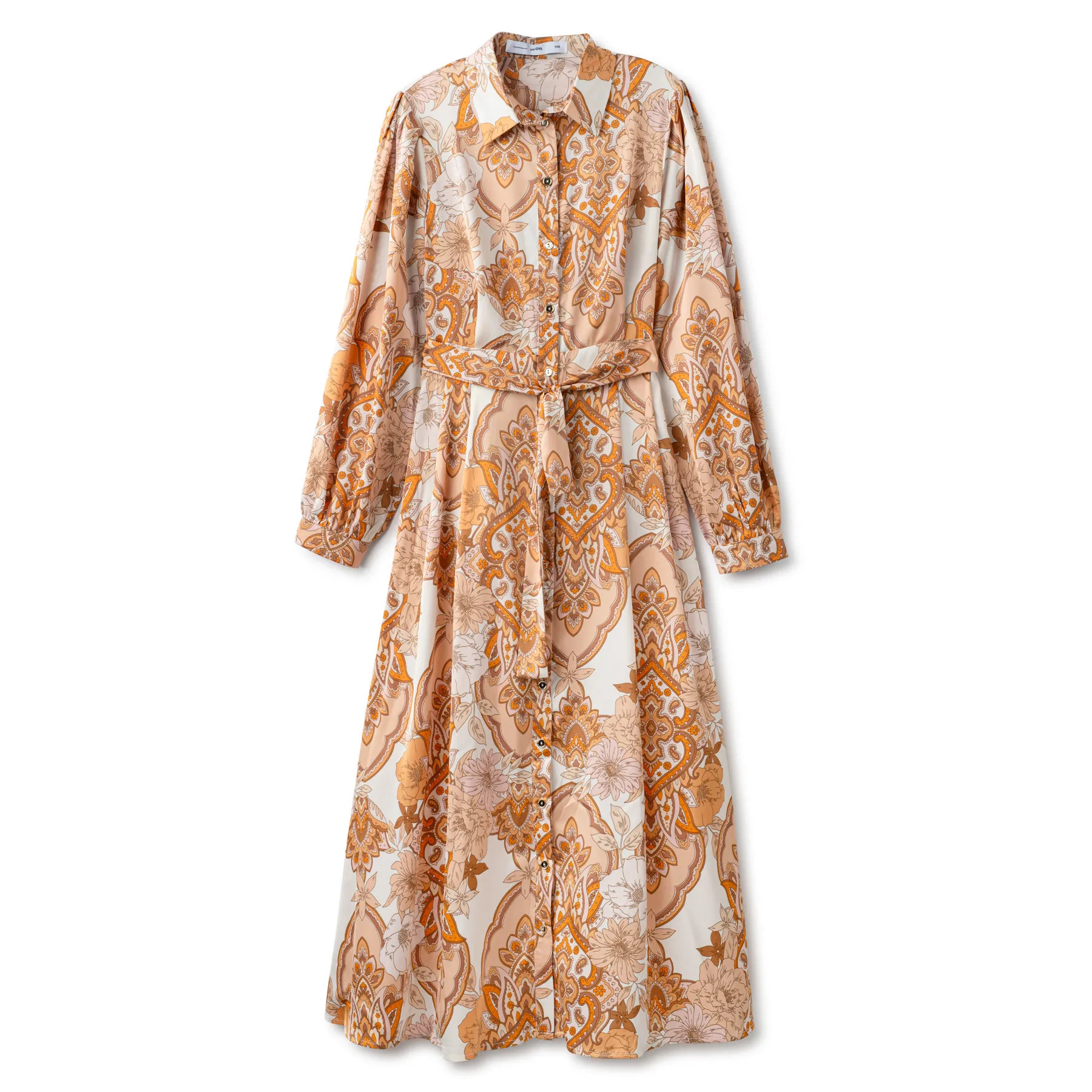 Inspired Shirt Dress IN: Natural Print