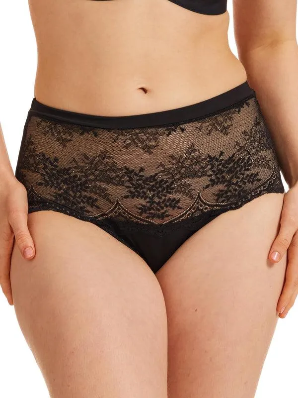 Kayser Recycled Microfibre & Recycled Lace Full Brief - Black