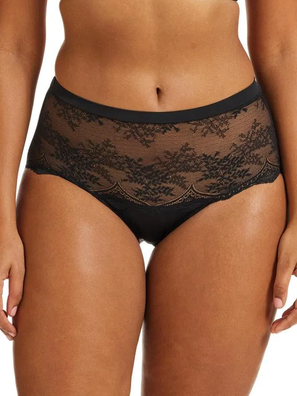 Kayser Recycled Microfibre & Recycled Lace Full Brief - Black