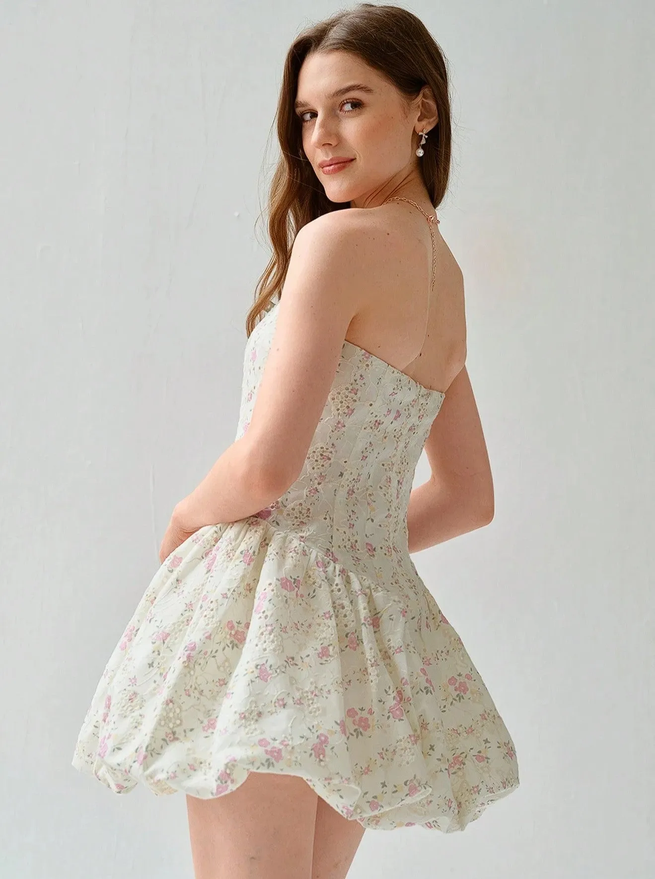 Kendal Floral Bubble Mini Dress