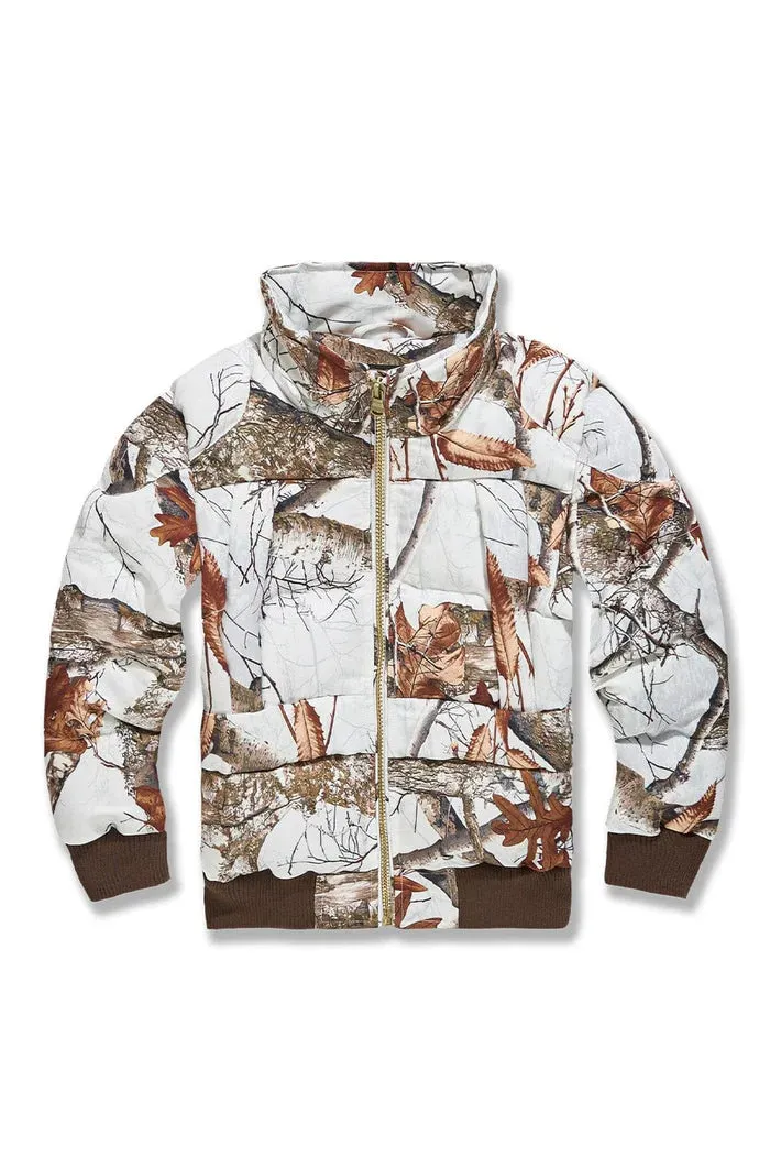 Kids Bomber Jacket (Snow Camo) - 91630CKSC