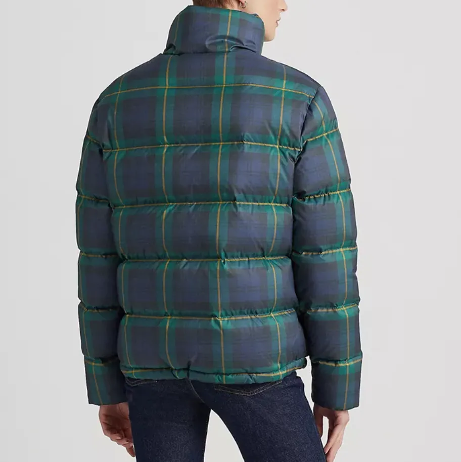 Lauren Ralph Lauren Plaid Quilted Down Coat