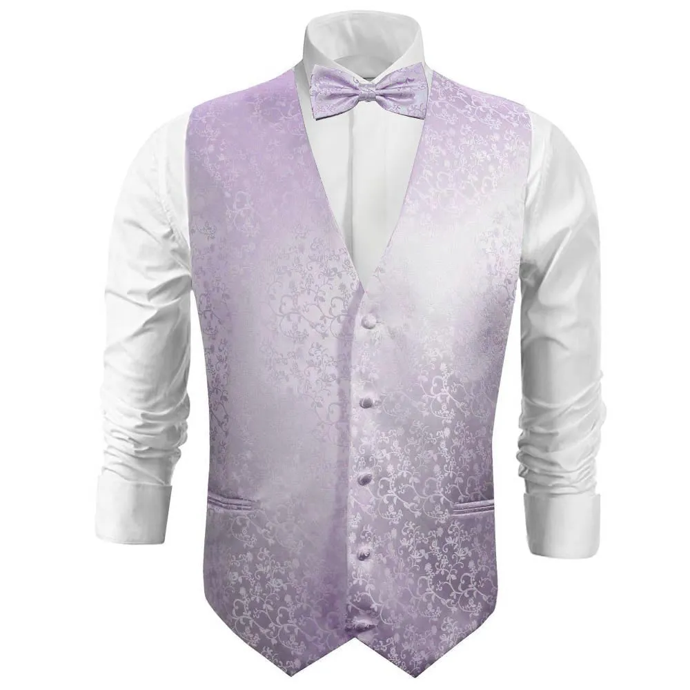 Lavender Vines Tuxedo Vest Set