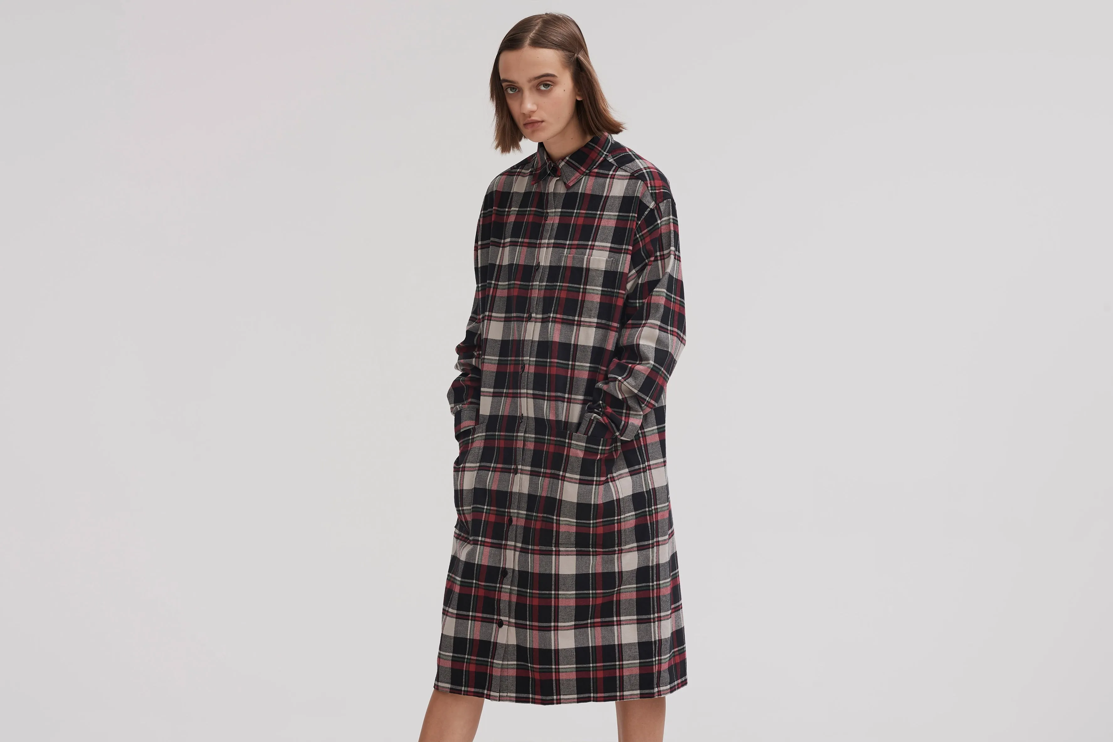 Lazy Oaf Oversize Flannel Shirt Dress