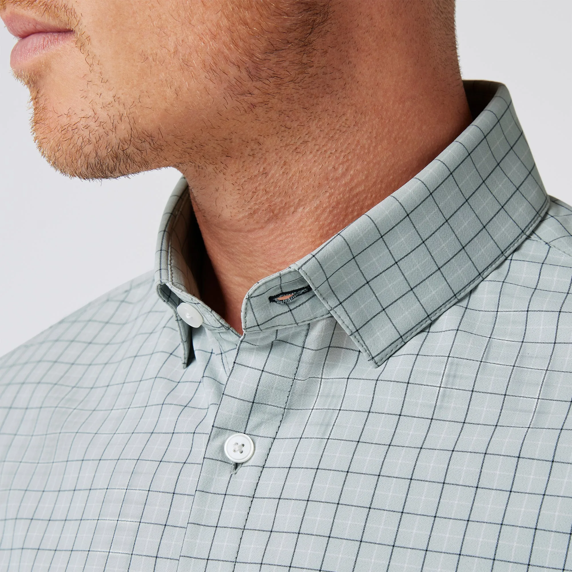 Leeward Dress Shirt - Aluminum Manor Plaid